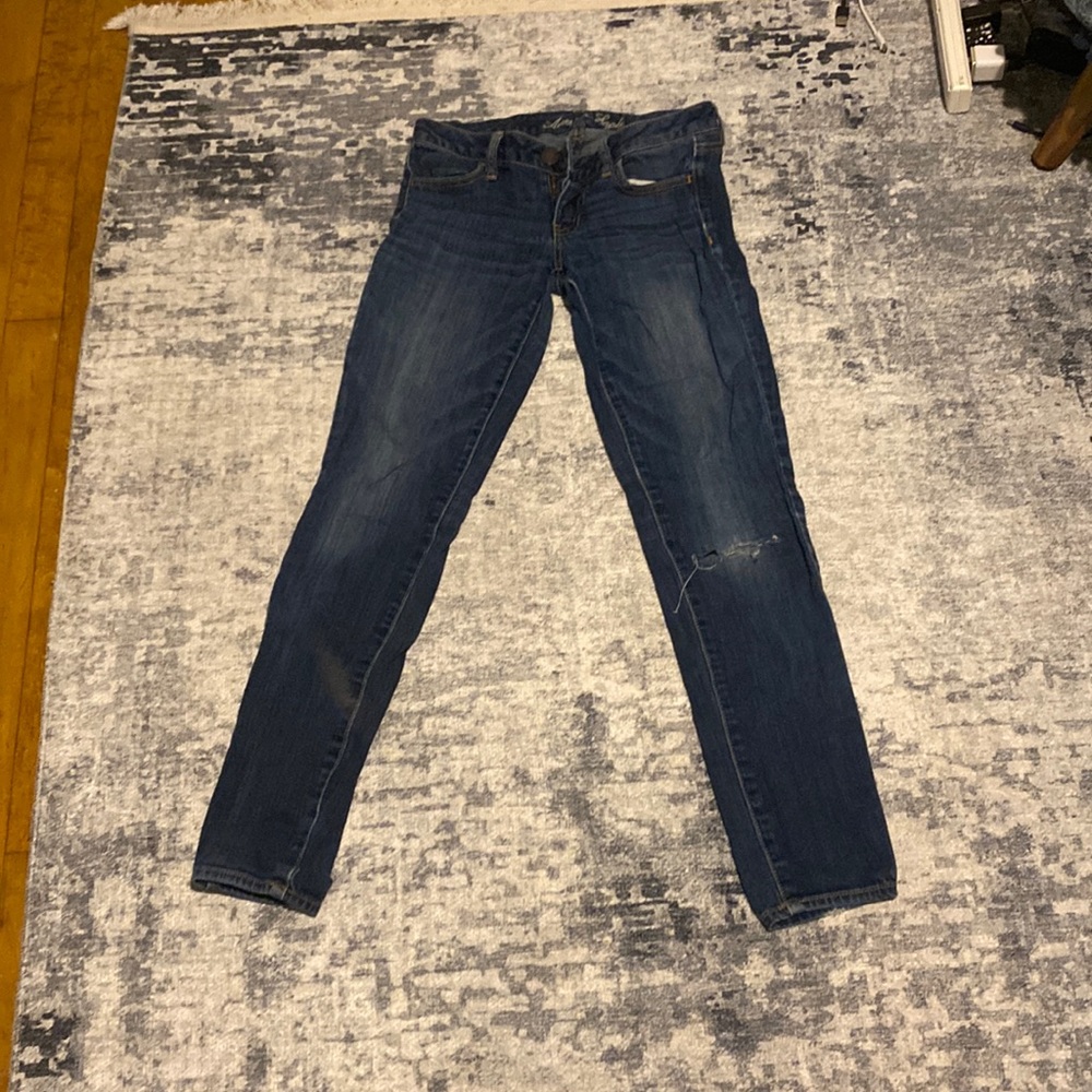 American Eagle dark blue skinny jeans